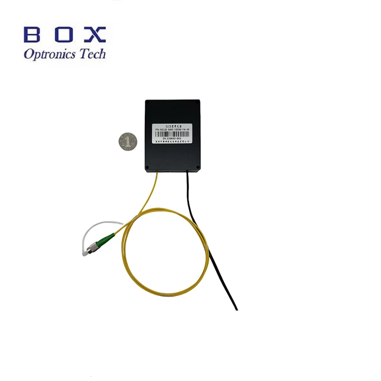 Foinse Solais Leathanbhanda 840nm 20mW SLED Foinse Solais Leathanbhanda 840nm 20mW SLED